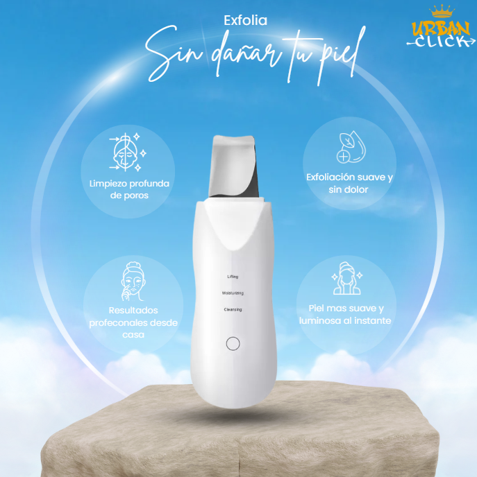 Espátula Facial Ultrasónica Exfoliante